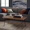 Alaterre Furniture Hairpin Natural Live Edge Wood with Metal 42" Coffee Table, Natural AWDD1120 - alternate 2